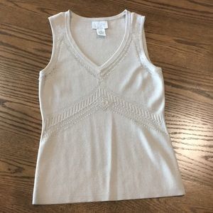 Ann Taylor Loft Petites XSP beaded knit top